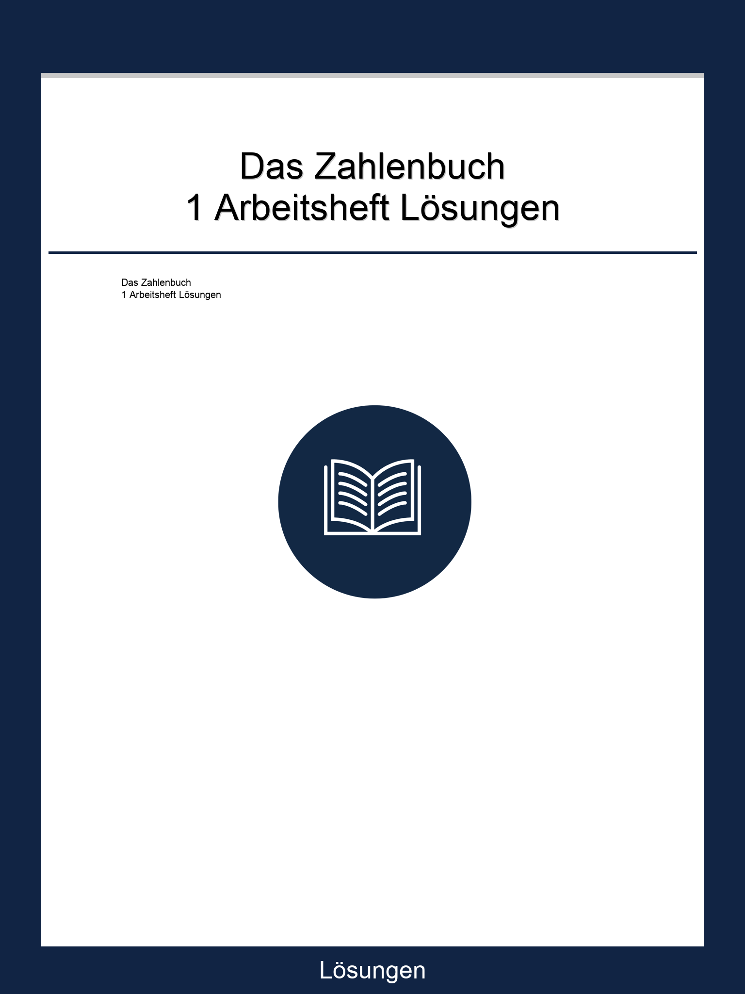 Das Zahlenbuch 1 Arbeitsheft Lösungen Online